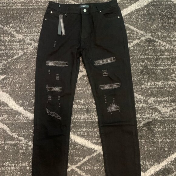 Amiri Rhinestone MX1 Jeans Men’s Size 36 - Picture 1 of 5